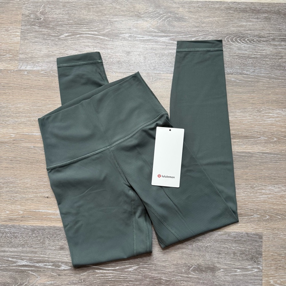 Lululemon Align Ribbed 25” Pant - Dark Forest - Picture 2 of 7